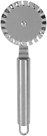 Abaodam ravioli cutter pizza steel pasta pie crust wheel & decorator set dough roller commercial- Pastry Ravioli Pizza Cutter Stainless- Steel Wheels for Commercial- Grade Pasta Pie