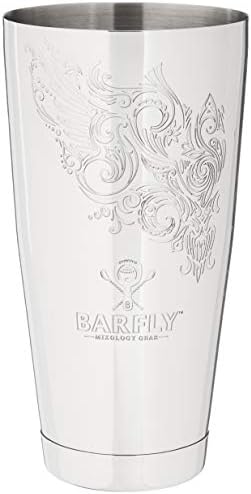 Barfly Cocktail Tin, Large 28 oz (828 ml), Stainless Steel, Logo Etch