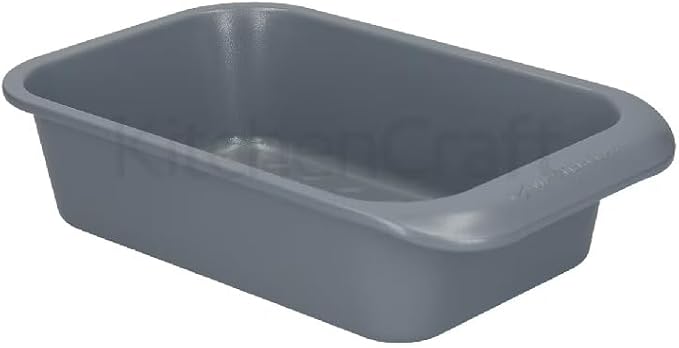 MasterClass Smart Ceramic Loaf Tin with Robust Non Stick Coating, Carbon Steel, Stackable 2lb Bread Pan (23 x 15cm)