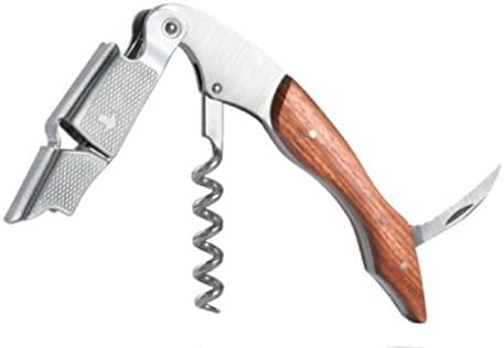 Wood Handle Professional Corkscrew Double Hinge Waiters/Server Wine Key #CH003-Pro