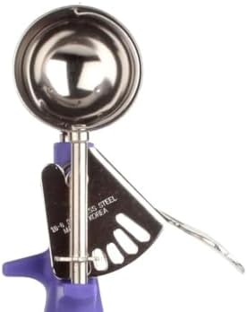 TrueCraftware- 3/4 oz Portion Scoop #40 Stainless Steel with Triangle Orchid Handle- Ice Cream Scoop Cookie Scoop for Cookie Dough Batter
