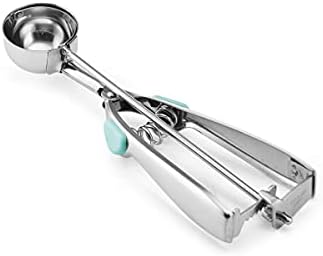 Farberware Professional Cookie Scoop, Stainless Steel Dough Scoop with Easy Squeeze Release for Uniform Cookies, Meatballs, and Ice Cream Scoops - Dishwasher Safe