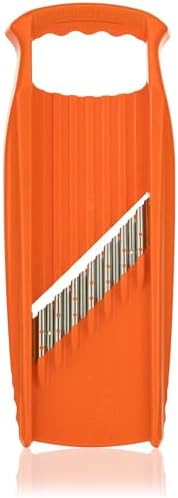 Börner by Reston Lloyd Wave-Waffle XXL Power Line • Crinkle Cut/Spirelli Vegetable Slicer • Slicer for Wave Waffle Cut Vegetables • Wavy French Fries • Made in Germany, Orange