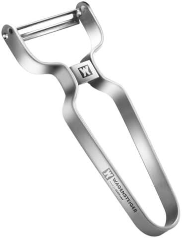 Wagensteiger Stainless Steel Potato Peeler with Extra-Wide Peeling Blade, Great for Large Vegetables (1609)
