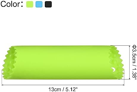 uxcell Garlic Peeler Skin Remover Roller Keeper, Silicone Garlic Peeler Tube Non Slip 5.12inch Long for Useful Kitchen Tools, Black/Blue/Green
