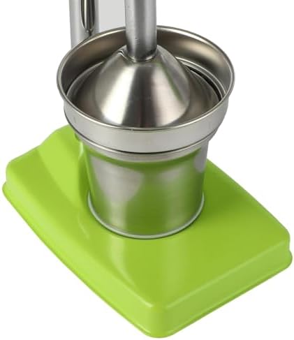 Cast Iron Juicer Hand Press, Manual Juicer Stainless Steel Lemon Squeezer, Heavy Duty Countertop Lime Citrus Crush Machine for Fresh Lemonade Orange Juice, Easy to Clean, Home and Kitchen (Red)