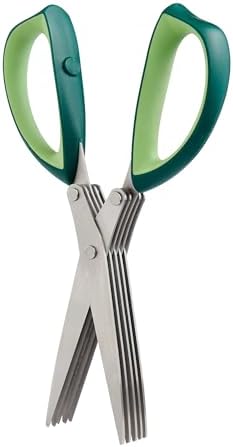 Cutlery-Pro 5-Blade Herb Scissors and Kitchen Shears, Cat Cora Approved, Stainless Steel Blades