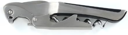 Gulliver Stainless Steel Two Step Waiter's Corkscrew - Black