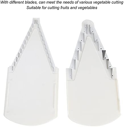 Mandoline Slicer for Kitchen, Adjustable Vegetable Chopper, Fruit, Cheese Grater, Potato Chips Slicer, Stainless Steel Food Slicer for Vegetable, Onion,Cucumber, Potato, White