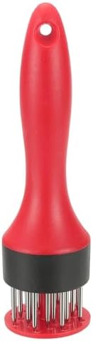 uxcell Meat Tenderizer Tool, 7.7 x 2 Inch Small Meat Tenderizer Mallet for Tenderizing Pork Chicken Steak Fish Grilling BBQ, Red