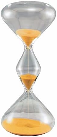 60 Minute Triple Globe Hourglass Timer w/Golden Sand