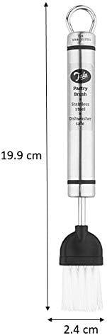 Tala Nylon Pastry Brush, Stainless Steel, Steel, 19.9 x 2.4 x 1.5 cm