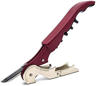 Pulltap's Genuine Classic 500 Waiter's Corkscrew – Double-Hinged Wine Key with Hinged Foil Cutter – Patented Design – Made in Spain – Bordeaux (Burdeos)