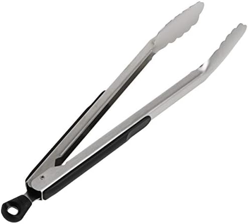 OXO Good Grips Pizza Wheel and Cutter + OXO Good Grips 12-Inch Stainless-Steel Locking Tongs Bundle