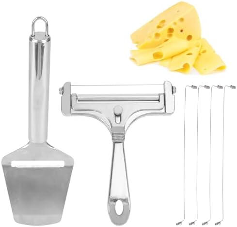 lasuroa Cheese Cutter, Stainless Steel Cheese Slicer