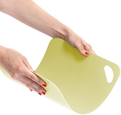 Zeller 26157 Cutting Mat Set 2-Piece Plastic Lime/Mint Approx. 38 x 29 cm Chopping Board Dishwasher Safe