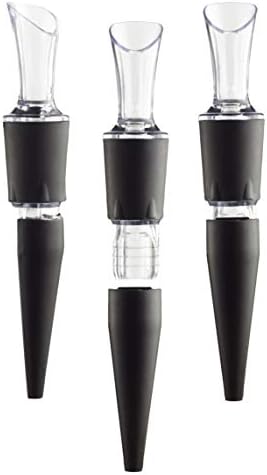 2-Pack -100% MADE IN THE USA - Drip-Free WINE POURER with Patented TILT AERATION CONTROL