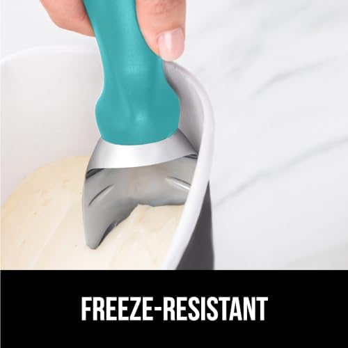 GORILLA GRIP® Heavy Duty Ice Cream Scoop, Professional Scooper, Turquoise