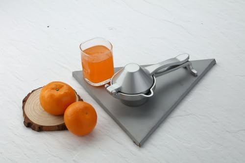 Hand Juicer Squeezer | Aluminum Manual Hand Press Juicer | Ergonomic Grip for Efficient Juice Extraction of Citrus other Fruits | Durable Compact Easy to Use and Clean | Heavy 360 grams in weight |