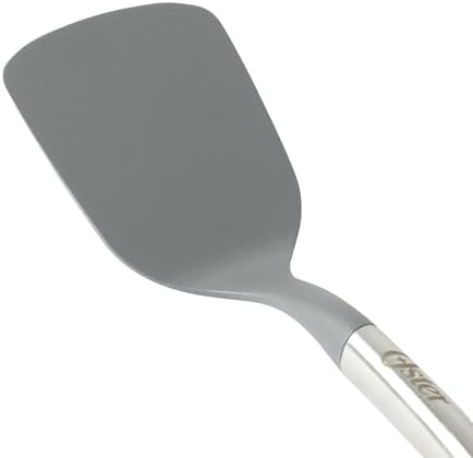 Oster Chadswyck 13” Turner Spatula, Heat Resistant Silicone Head, Stainless Steel Handle, Safe for Nonstick Cookware, Dishwasher Safe