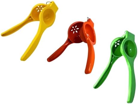 IMUSA 3 Piece Lime, Lemon & Orange Citrus Squeezer Set