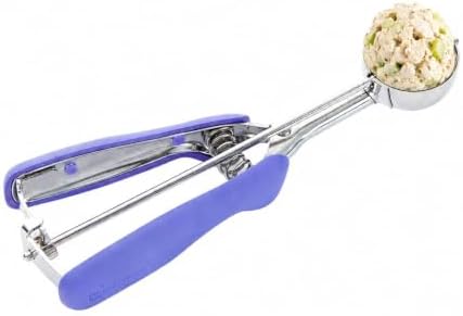 Restaurantware Ice Cream Scoop 1 Case 0.86 oz Stainless Steel Portioner Commercial Kitchen Tool Comfortable Grip Dishwasher-Safe Spring-Loaded Handle