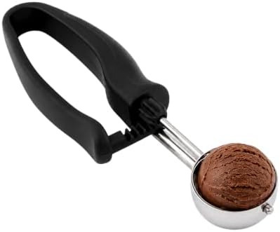 Restaurantware Ice Cream Scoop 1 Case 1.1 oz Stainless Steel Portioner Commercial Kitchen Tool Comfortable Grip Dishwasher-Safe Ambidextrous Handle