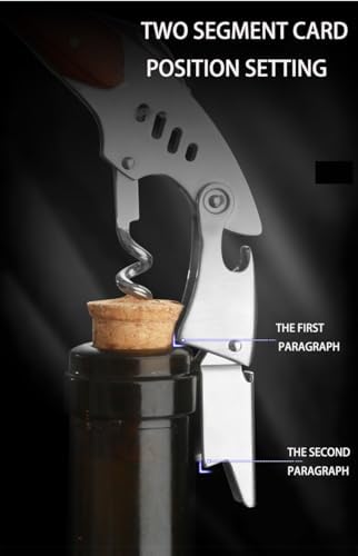 True Shark Corkscrew, Professional Waiters Corkscrew Wine Key Bottle Opener,Manual Wine Key for Servers, Waiters, Bartenders and Home Use(Shark)