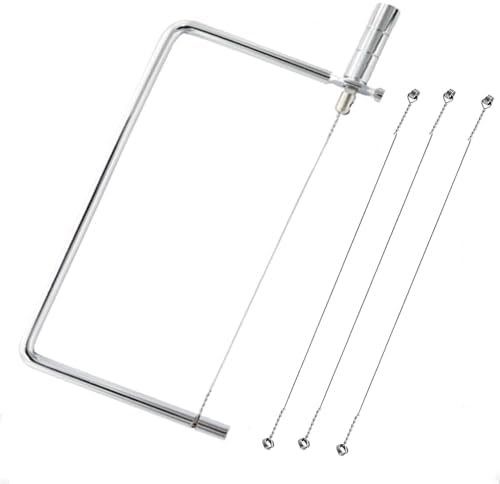 Cheese Cutter Board Accessories Kitchen Knife Marble Block Cheese Slicer Stainless Steel Components DIY for Making Giftable Cheese Cutting Boards with Hardware Cheese Slicer Kit,(1Slicer+4Wires)7inch