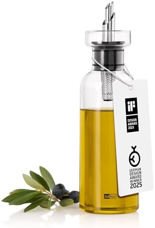 AdHoc AromaPour, Clear Oil & Vinegar Dispenser, 10.1oz