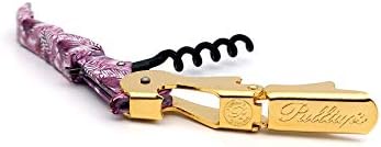 Pulltap's Genuine Collection Floral 900 Waiter's Corkscrew – Double-Hinged Wine Key with Sliding Foil Cutter – Patented Design – Made in Spain – Hawaiian