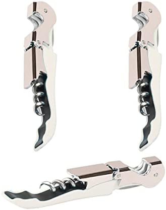 Professional Waiter Corkscrew Wine Openers Set(2PCS), Heavy Duty Stainless Steel Hinges Wine Key for Restaurant Waiters, Sommelier, Bartenders