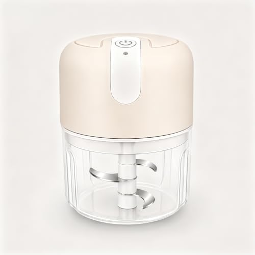 Mini Food Chopper,Garlic Mincer,Vegetable Chopper,Works Great for Garlic,Ginger,and Chili Peppers（250ML,Pink）