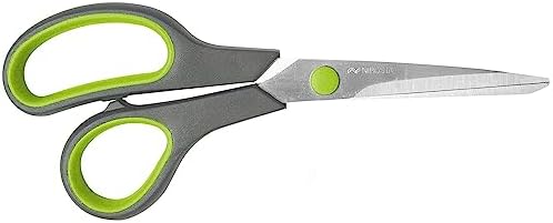 "Praktika" Universal Scissor, 9.06", Gray/Green/Silver