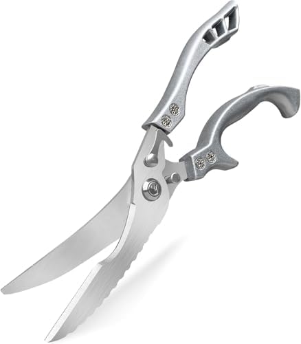 Kitchen Scissors, Poultry Shears Heavy Duty, Stainless Steel Kitchen Scissors for Turkey, Chicken, Thanksgiving, Christmas Day