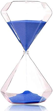 Graces Dawn Diamond glass Hourglass Sand Timer 60 minutes with (blue)