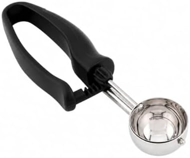 Restaurantware Ice Cream Scoop 1 Case 1.1 oz Stainless Steel Portioner Commercial Kitchen Tool Comfortable Grip Dishwasher-Safe Ambidextrous Handle