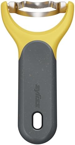 Zyliss Corn Stripper – Extra Sharp Corn on the Cob Stripper Tool & Kernel Remover with Stainless Steel Serrated Blade – Ergonomic Handle – Dishwasher Safe – Yellow/Black