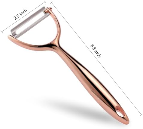 LIIGEMI Y Peeler with Practical Bud Remover, Durable Stainless Steel Blade for Daily Vegetable Peeling