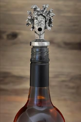 Pour People's Market Medusa Wine Aerator - Decanter Pour Spout - Wine Accessories - Red Wine - Liquor - Great for Halloween and Wine Parties - Unique Goth or Christmas Gift for Wine Lovers
