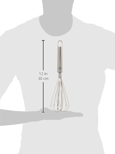 ZWILLING Pro 37160-025 Zwilling Large Silver Stainless Steel Balloon Whisk, 11x2.8 inches, Dishwasher Safe