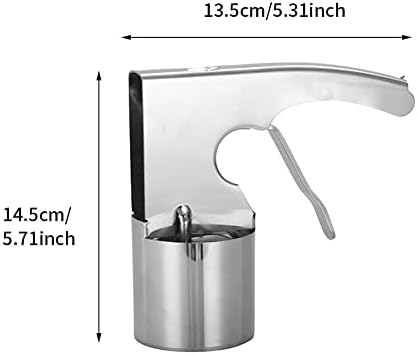 Stainless Steel Ice Cream Scoop with Trigger Release, Big Volume Ice Cream Scooper for Perfect Cylindrical Scoops, Old Fashion Style Scoop Disher, Multi-Use for Mashed Potatoes(COLOR:Silver)