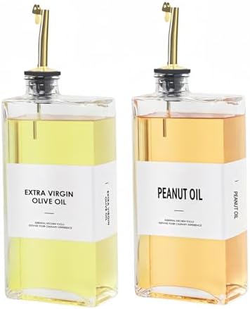 Olive Oil Dispenser Bottle, Book Shape Oil bottle | Set of 2