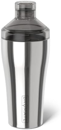 BrüMate Cocktail Shaker 22oz Stainless Steel Shaker, Polished Stainless
