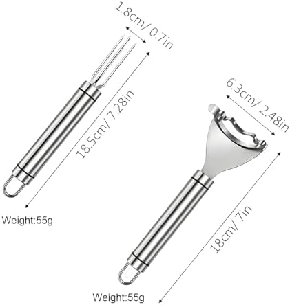 2 Pack Corn Peeler and Holder Set, Corn Stripper for Corn on the Cob