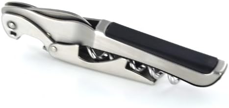 Gulliver Stainless Steel Two Step Waiter's Corkscrew - Black