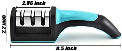 Kitchen Knife Sharpener with Coarse Medium and Fine 3–Stage Knife Sharpening System for Repair, Restore and Polish Blades, Ideal Knife Sharpeners for Chef's Choice