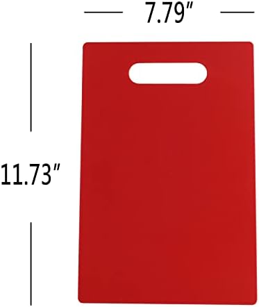 4-Piece Small Plastic Cutting Board with Handles
