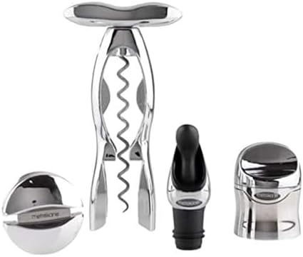 Houdini Wine Kit Bar Tool Set, 4 Piece, Chrome, W9426