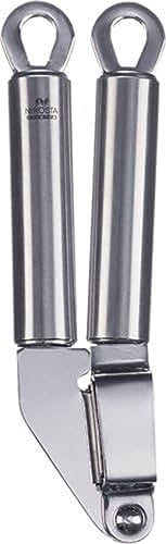Fackelmann 7.3" "Premium" Stainless Steel Garlic Press, Silver